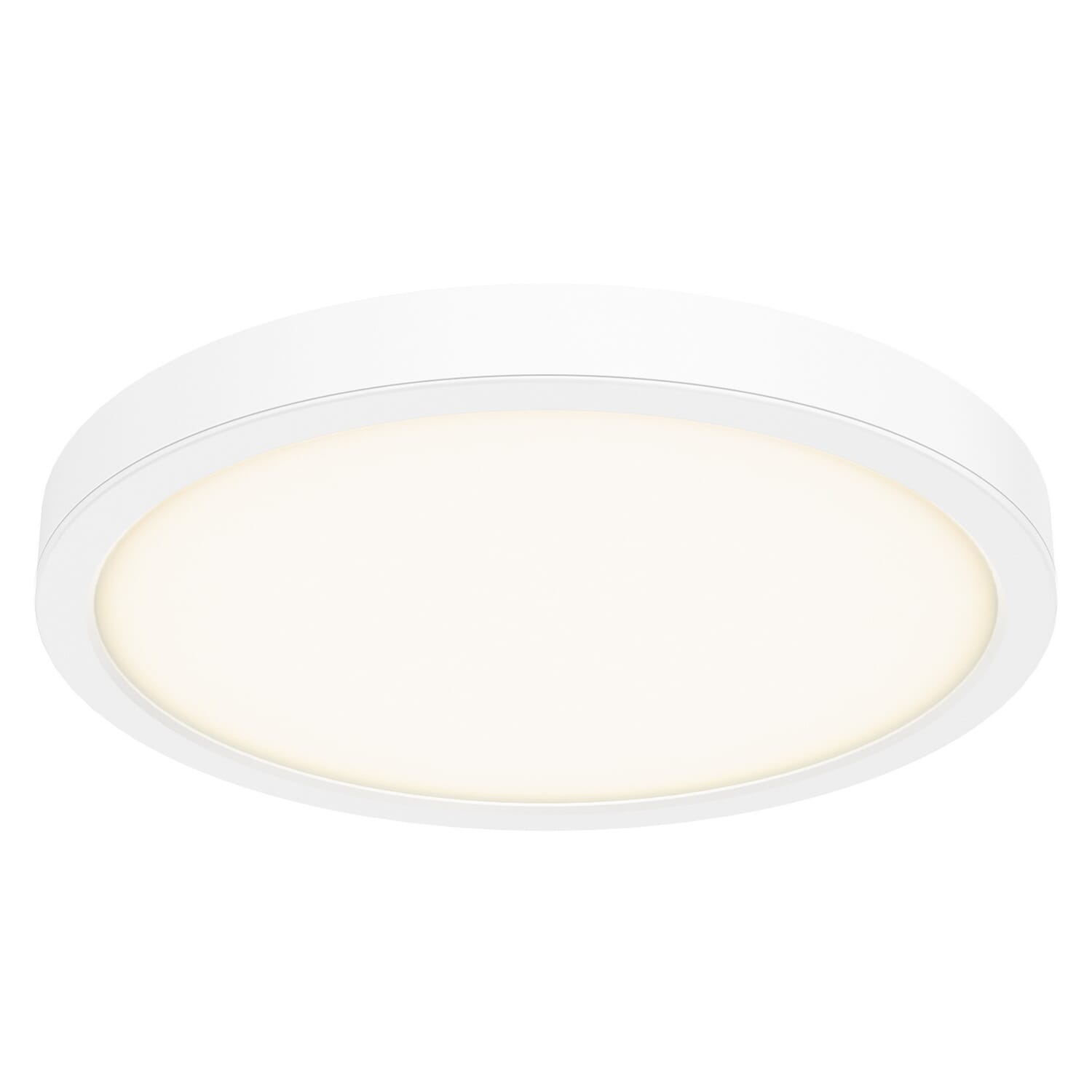 1-Light LED Flush Mount in White