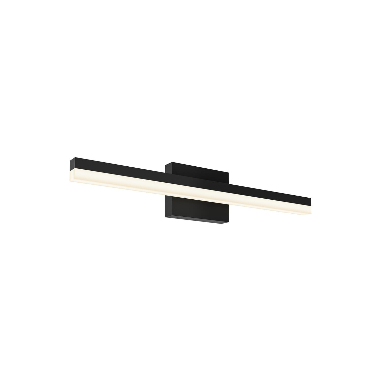 1-Light LED Bathroom Vanity Light in Black