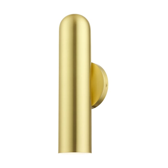 Ardmore 1-Light Wall Sconce in Satin Brass w with Polished Brasss Ardmore 1-Light Wall Sconce in Satin Brass w with Polished Brasss