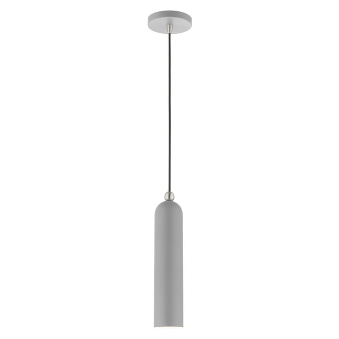 Ardmore 1-Light Pendant in Nordic Gray w with Brushed Nickels Ardmore 1-Light Pendant in Nordic Gray w with Brushed Nickels