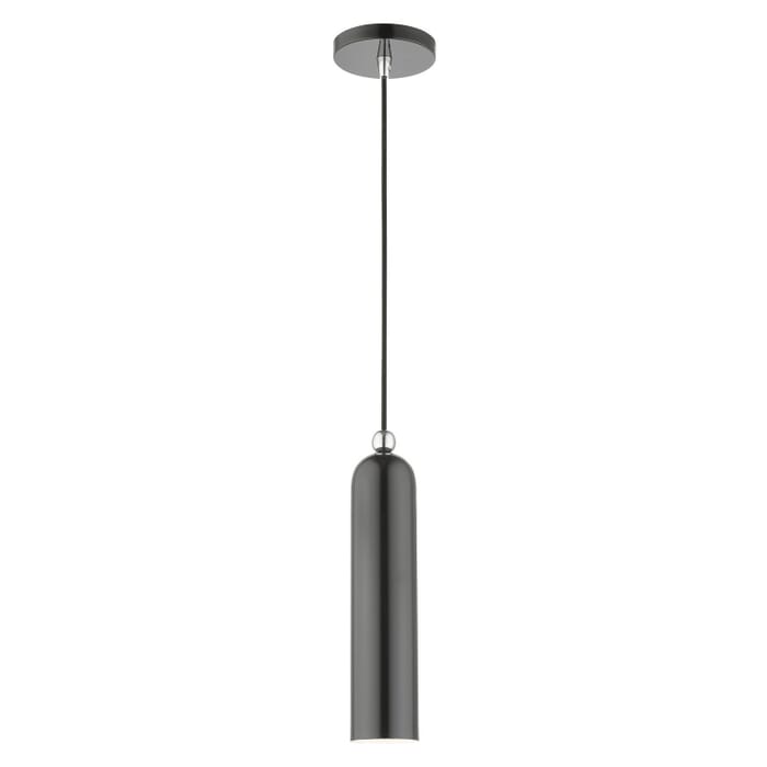 Ardmore 1-Light Pendant in Shiny Dark Gray w with Polished Chromes Ardmore 1-Light Pendant in Shiny Dark Gray w with Polished Chromes