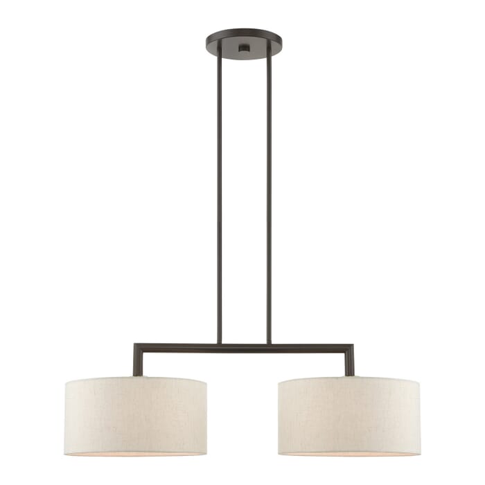 Monroe 2-Light Linear Chandelier in English Bronze Monroe 2-Light Linear Chandelier in English Bronze