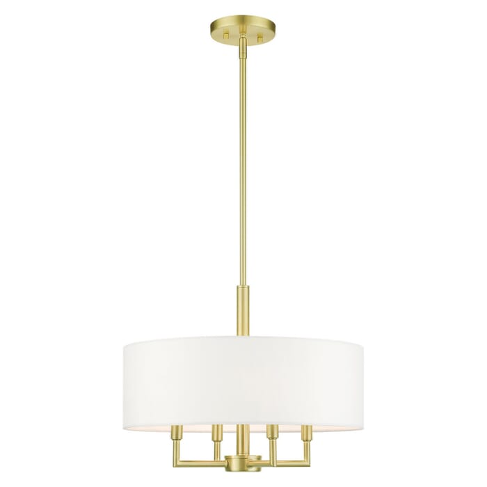 Meridian 4-Light Chandelier in Satin Brass Meridian 4-Light Chandelier in Satin Brass