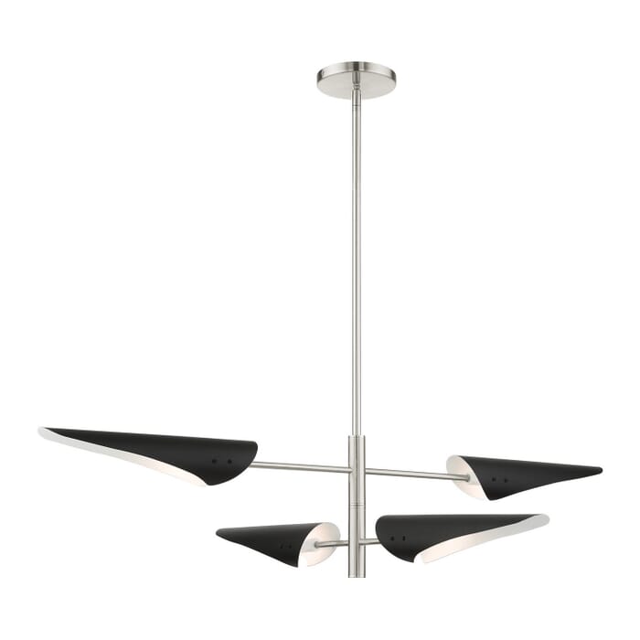 Capistrano 4-Light Chandelier in Brushed Nickel Capistrano 4-Light Chandelier in Brushed Nickel