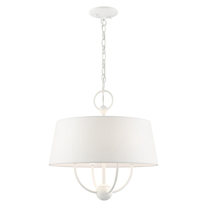 Ridgecrest 4-Light Chandelier in White Ridgecrest 4-Light Chandelier in White