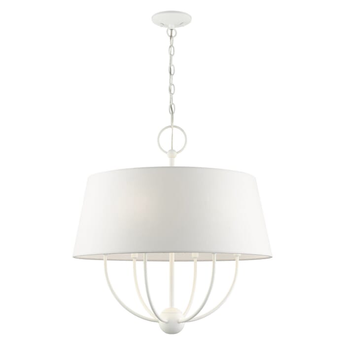 Ridgecrest 6-Light Chandelier in White Ridgecrest 6-Light Chandelier in White