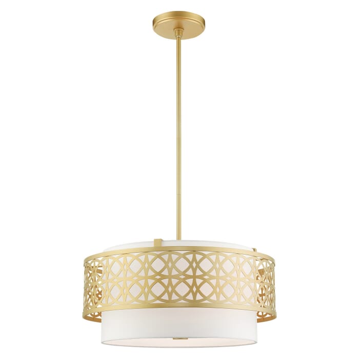 Calinda 4-Light Chandelier in Soft Gold Calinda 4-Light Chandelier in Soft Gold