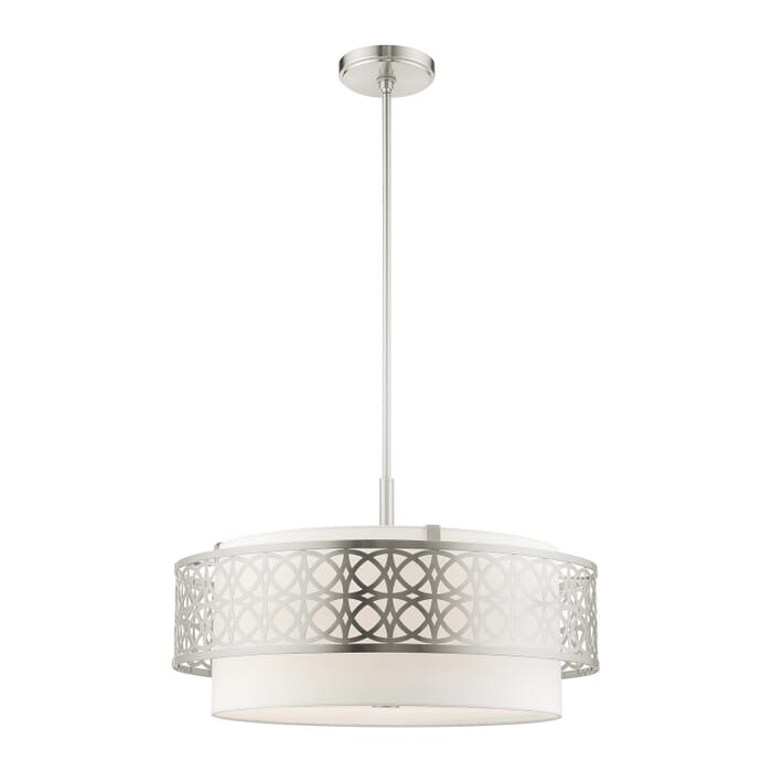 Calinda 5-Light Chandelier in Brushed Nickel Calinda 5-Light Chandelier in Brushed Nickel