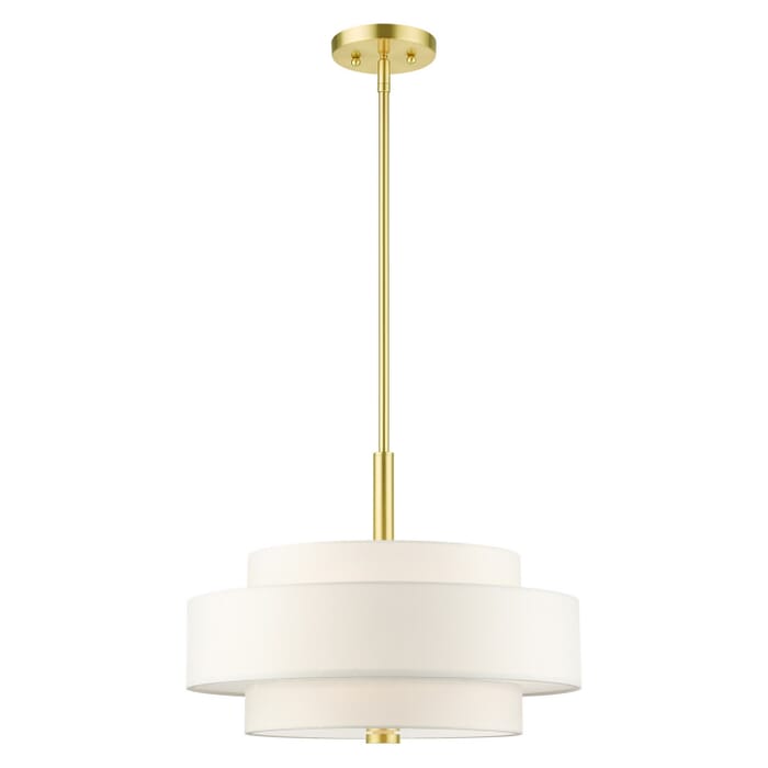 Meridian 4-Light Chandelier in Satin Brass Meridian 4-Light Chandelier in Satin Brass