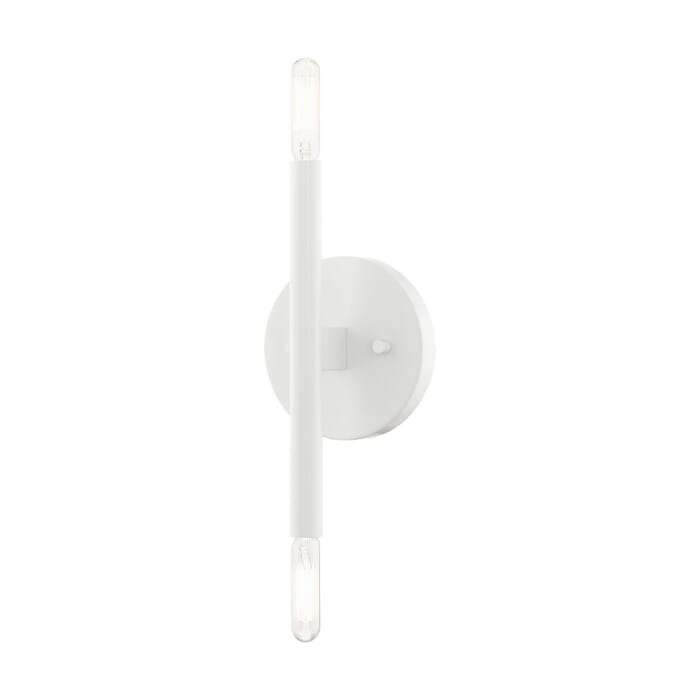 Copenhagen 2-Light Wall Sconce in White Copenhagen 2-Light Wall Sconce in White