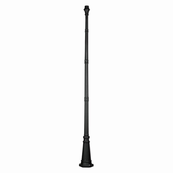 Outdoor Cast Aluminum Posts Lamp Post in Textured Black Outdoor Cast Aluminum Posts Lamp Post in Textured Black