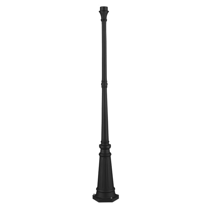 Outdoor Cast Aluminum Posts Lamp Post in Textured Black Outdoor Cast Aluminum Posts Lamp Post in Textured Black