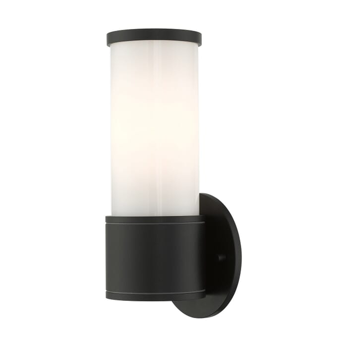 Norfolk 1-Light Outdoor Wall Lantern in Textured Black Norfolk 1-Light Outdoor Wall Lantern in Textured Black