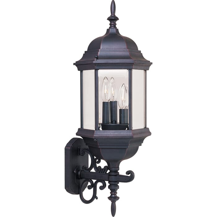 Maxim Lighting Builder Cast 3-Lt 26" Outdoor Wall, Empire Bronze Maxim Lighting Builder Cast 3-Lt 26" Outdoor Wall, Empire Bronze
