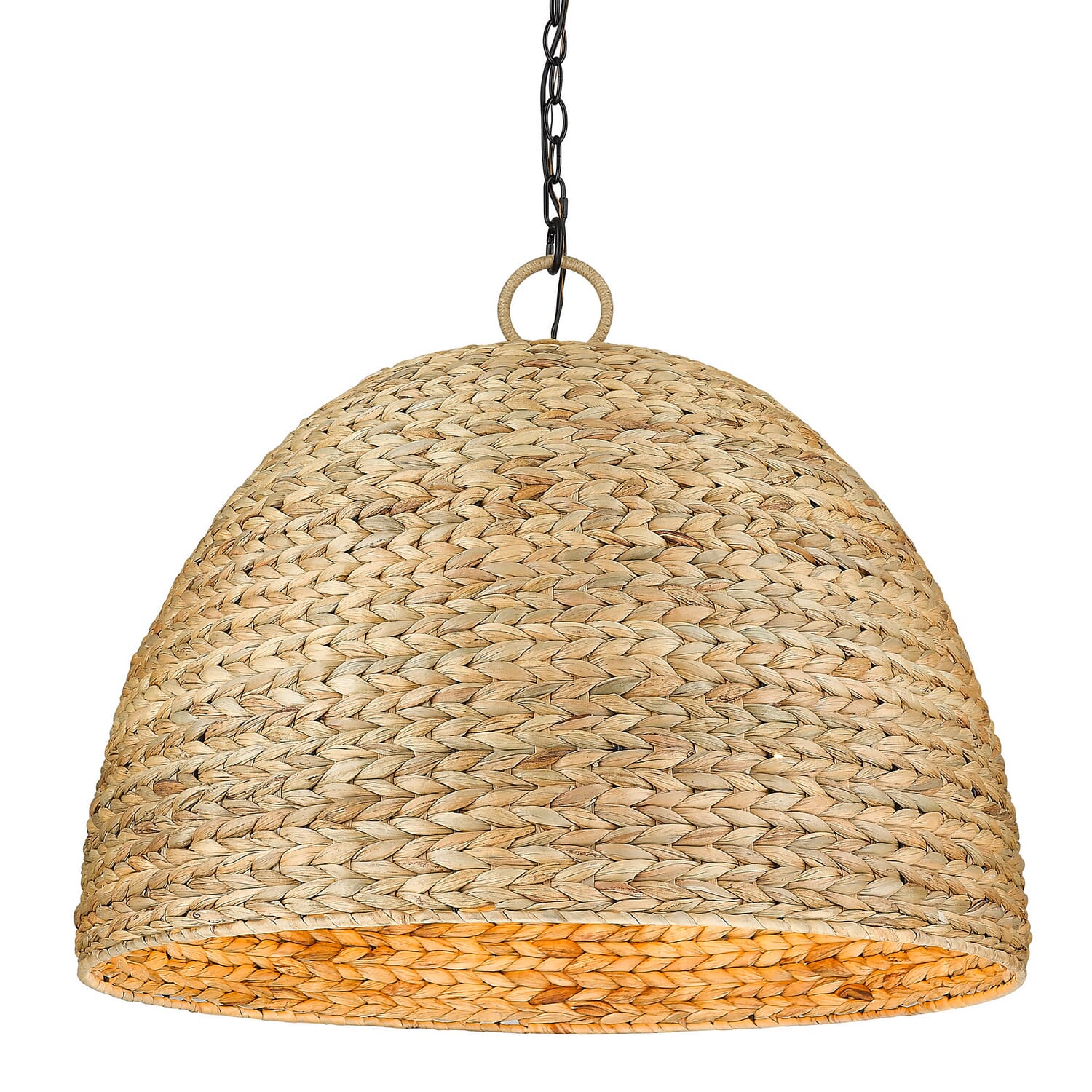 Matte Black Eight Light Pendant from the Rue Collection