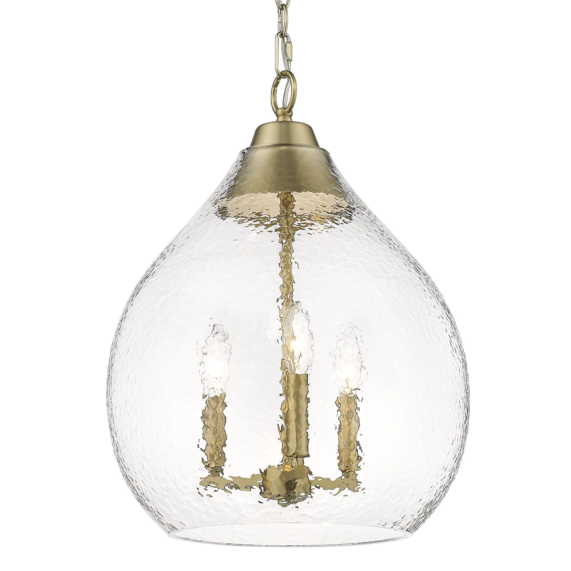 Golden Ariella 3-Light Pendant Light in Brushed Champagne Bronze