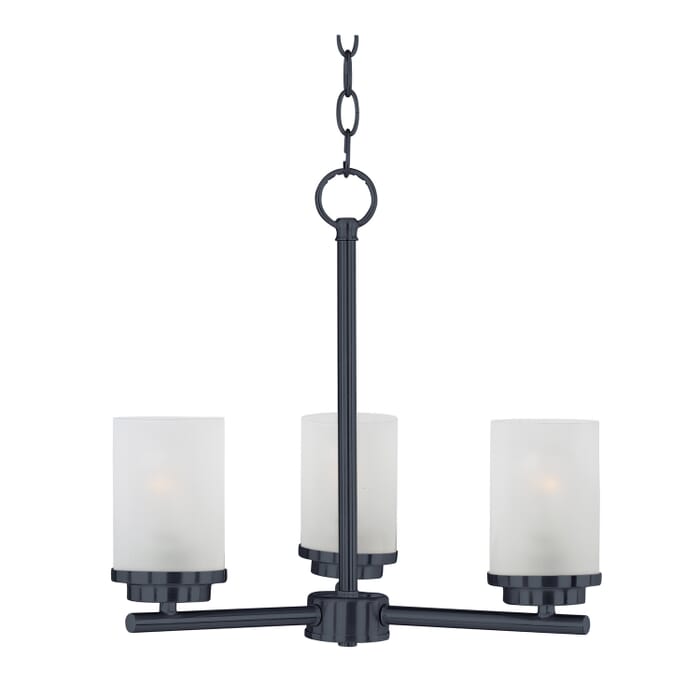 Corona 3-Light Chandelier in Black Corona 3-Light Chandelier in Black