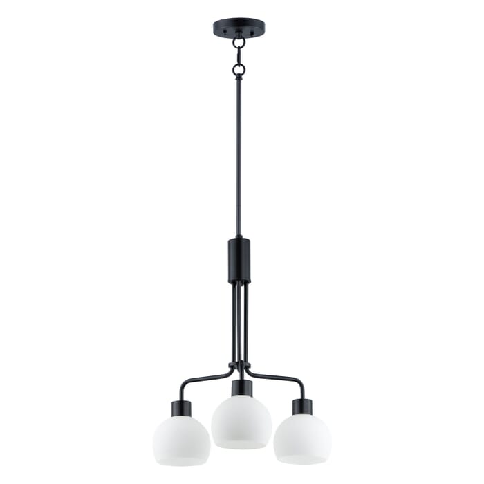 Coraline 3-Light Chandelier in Black Coraline 3-Light Chandelier in Black