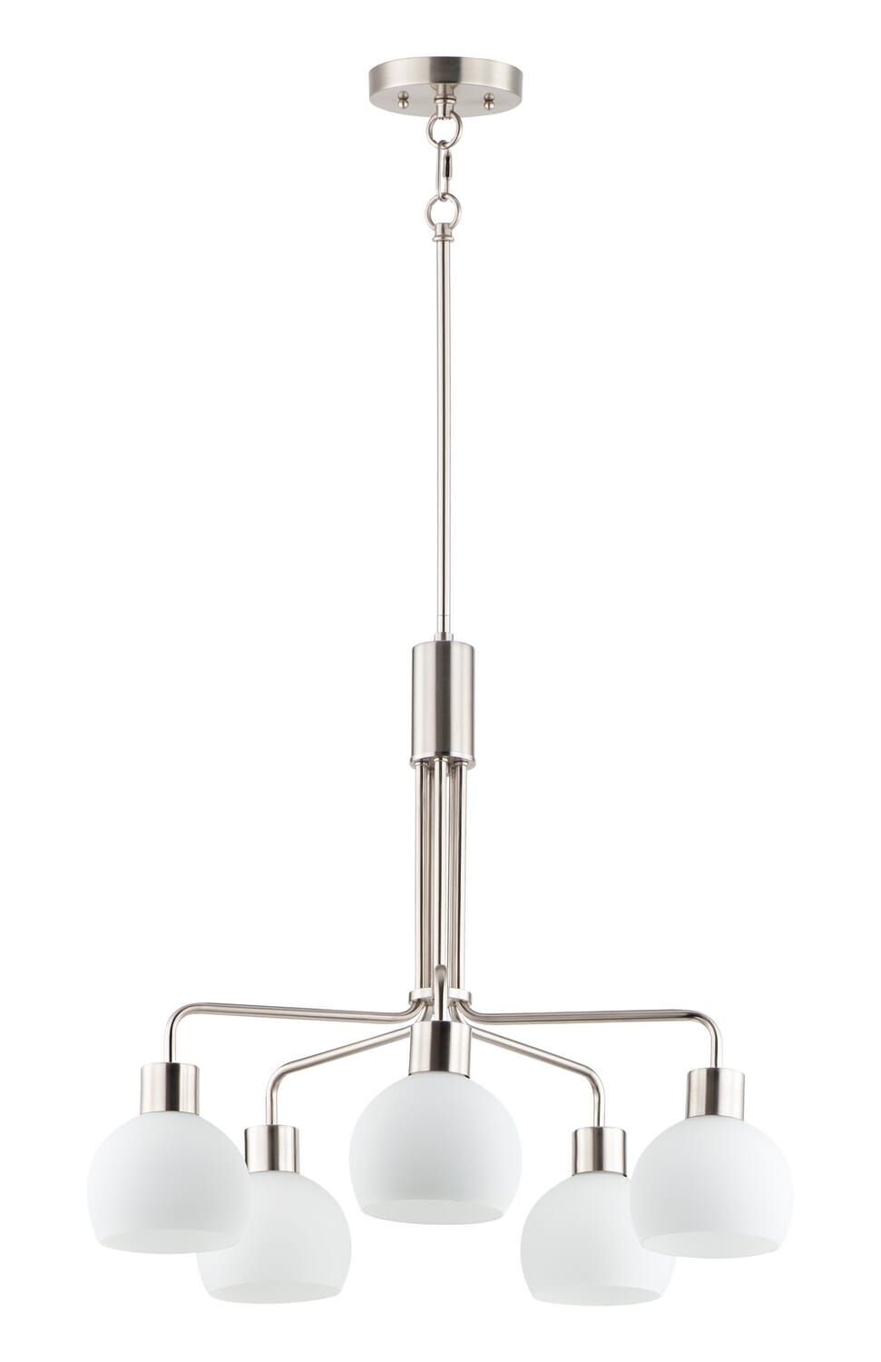 Coraline 5-Light Chandelier in Satin Nickel
