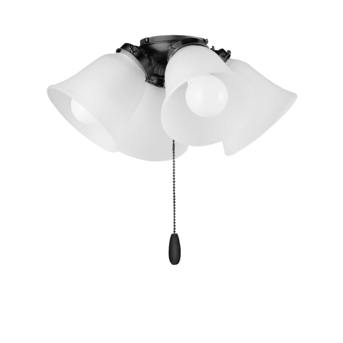 Fan Light Kits 4-Light LED Ceiling Fan Light Kit Light Kit in Black Fan Light Kits 4-Light LED Ceiling Fan Light Kit Light Kit in Black