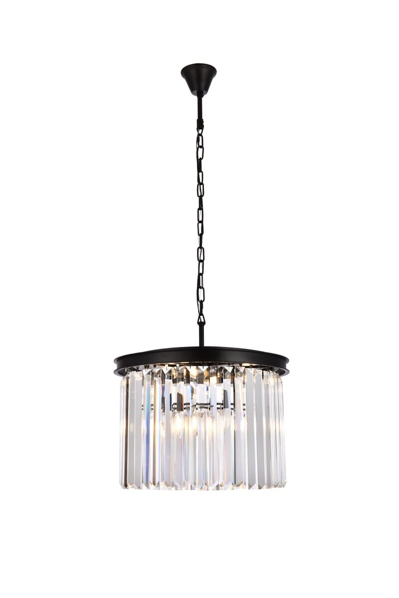 Sydney 6-Light Pendant in Matte Black