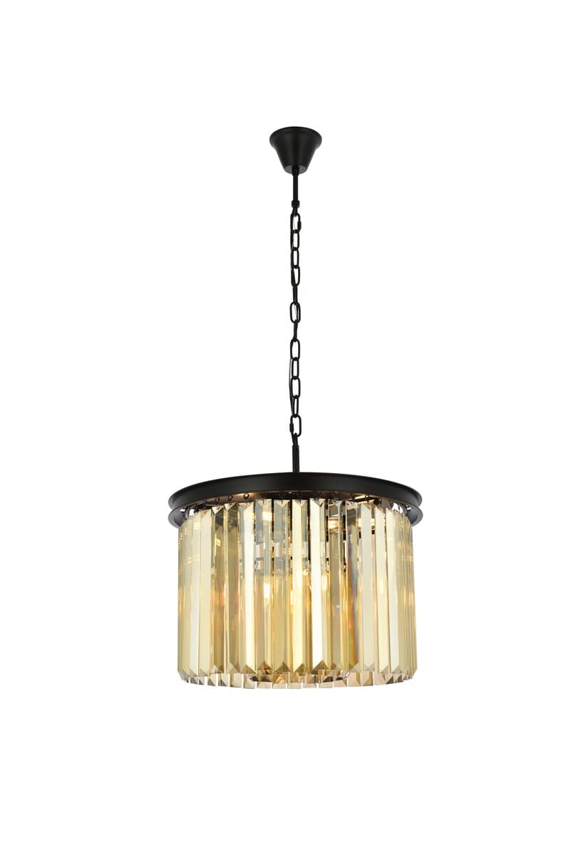 Sydney 6-Light Pendant in Matte Black