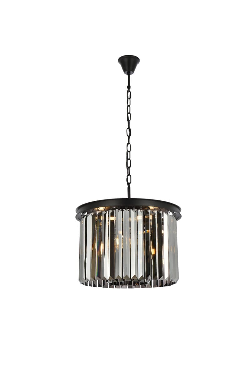 Sydney 6-Light Pendant in Matte Black