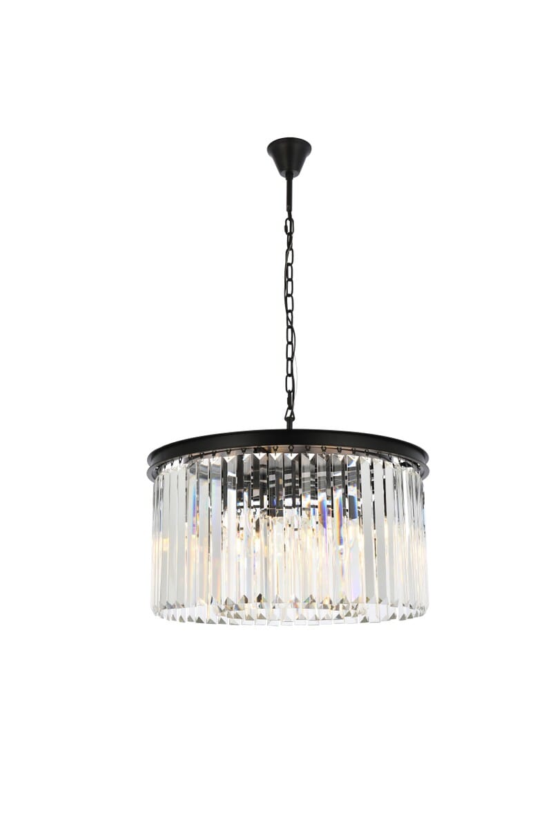 Sydney 8-Light Chandelier in Matte Black