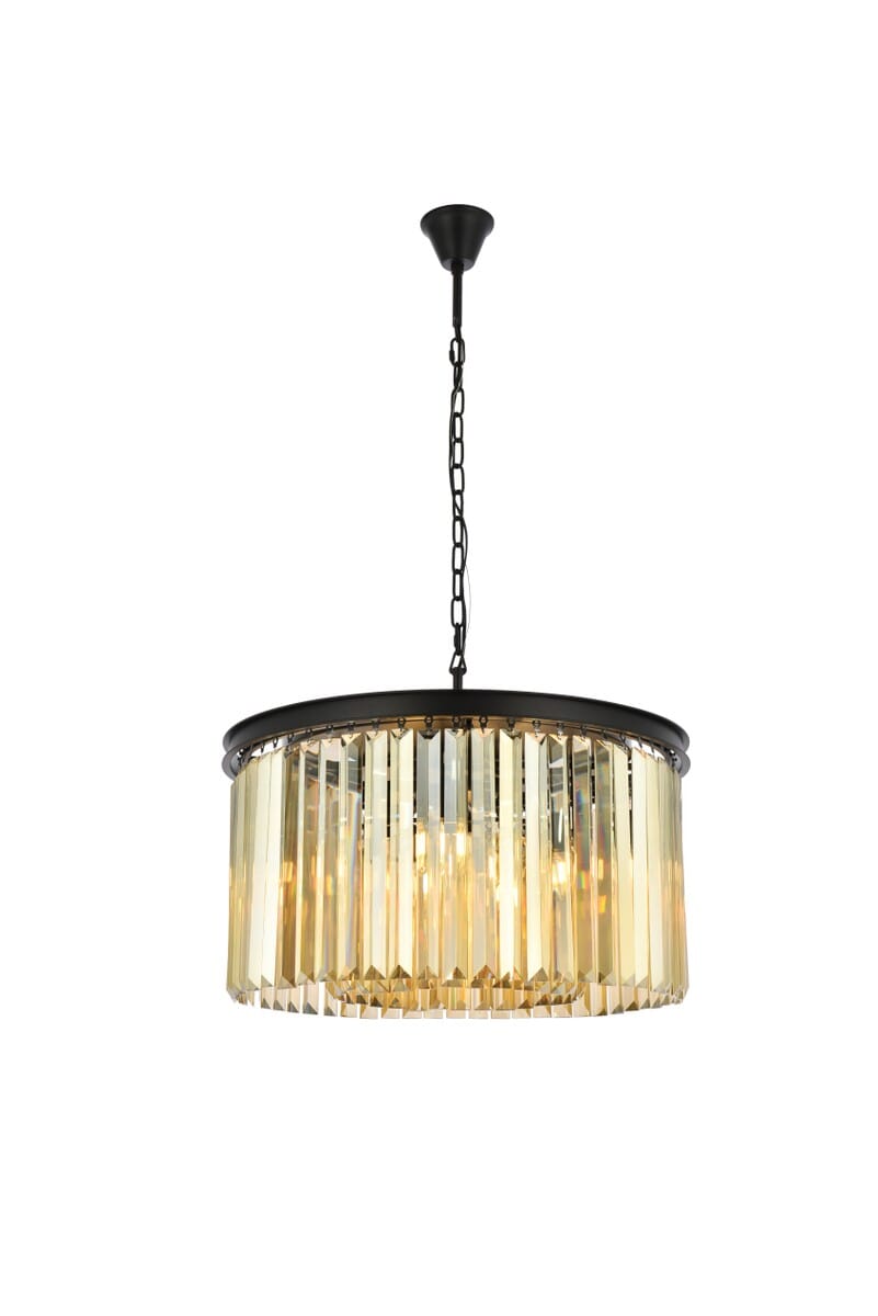 Sydney 8-Light Chandelier in Matte Black