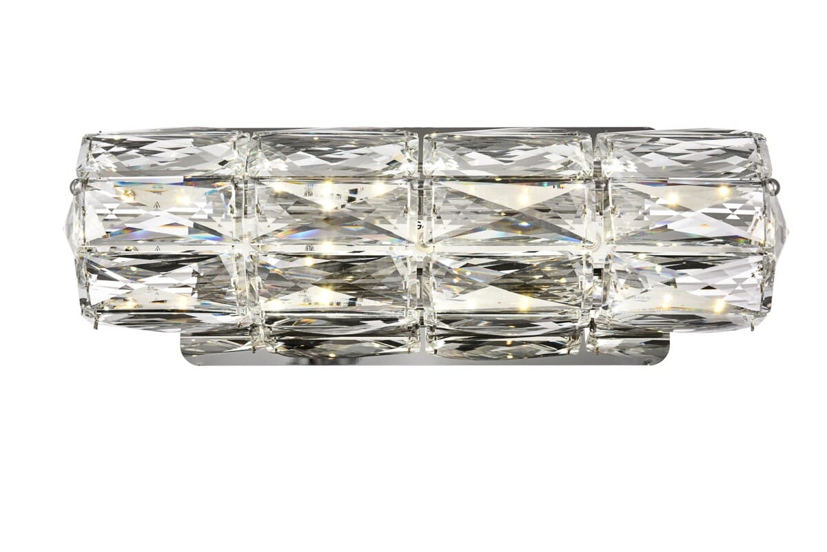 Valetta LED Bathroom Vanity Light Sconce in Chrome