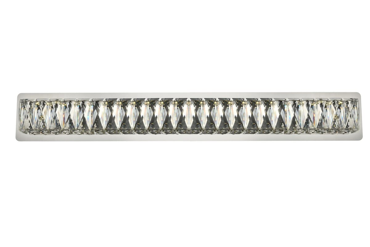 Monroe LED Bathroom Vanity Light Sconce in Chrome