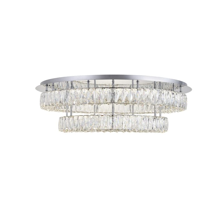 Monroe LED Flush Mount in Chrome Monroe LED Flush Mount in Chrome
