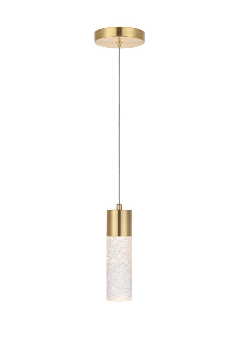 Constellation 1-Light LED Pendant in Gold