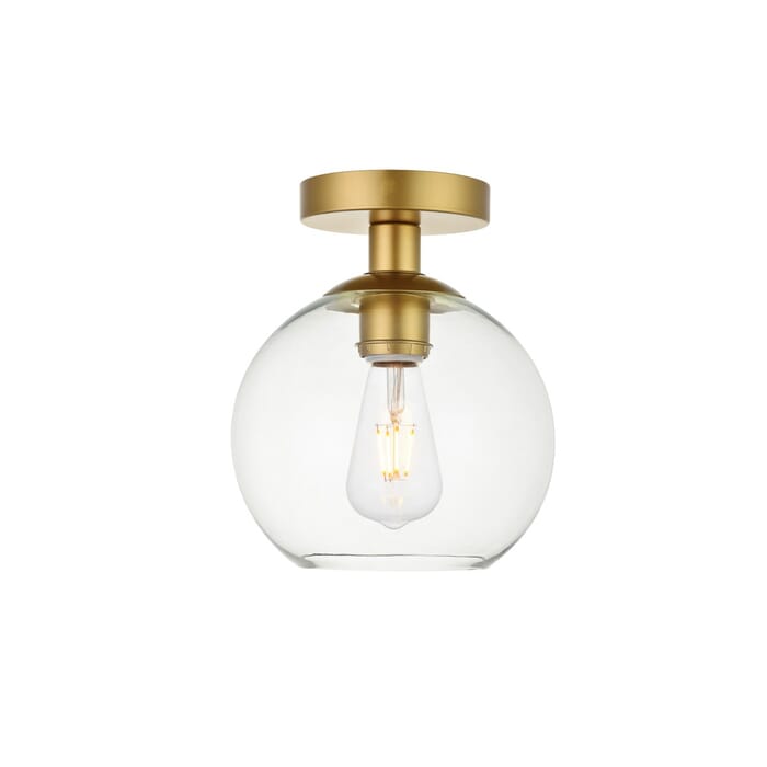 BAXTER 1-Light Flush Mount in Brass BAXTER 1-Light Flush Mount in Brass