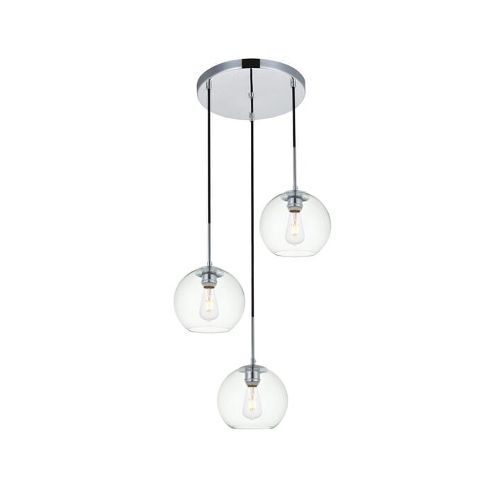 BAXTER 3-Light Pendant in Chrome BAXTER 3-Light Pendant in Chrome