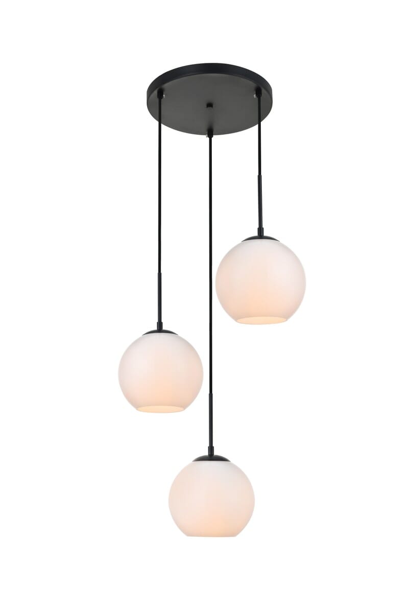 BAXTER 3-Light Pendant in Black