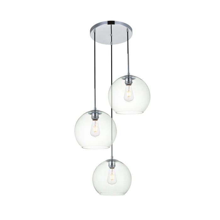 BAXTER 3-Light Pendant in Chrome BAXTER 3-Light Pendant in Chrome