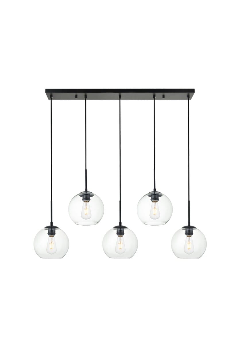 BAXTER 5-Light Pendant in Black