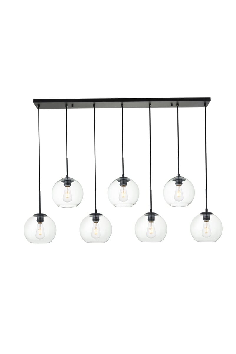 BAXTER 7-Light Pendant in Black
