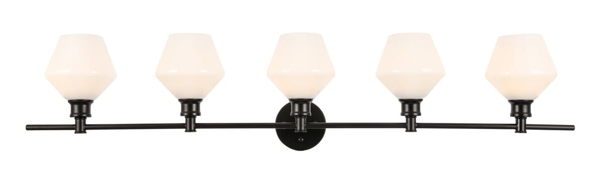 Gene 5-Light Wall Sconce in Black