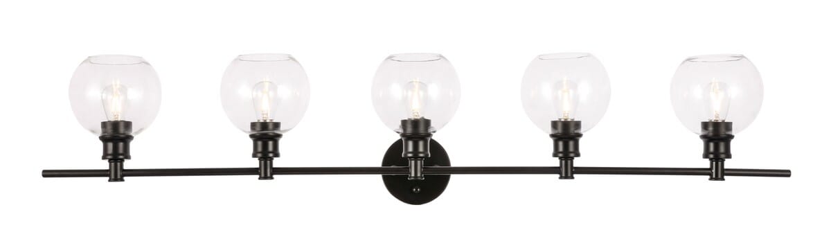 Collier 5-Light Wall Sconce in Black