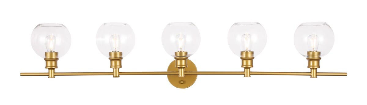 Collier 5-Light Wall Sconce in Brass