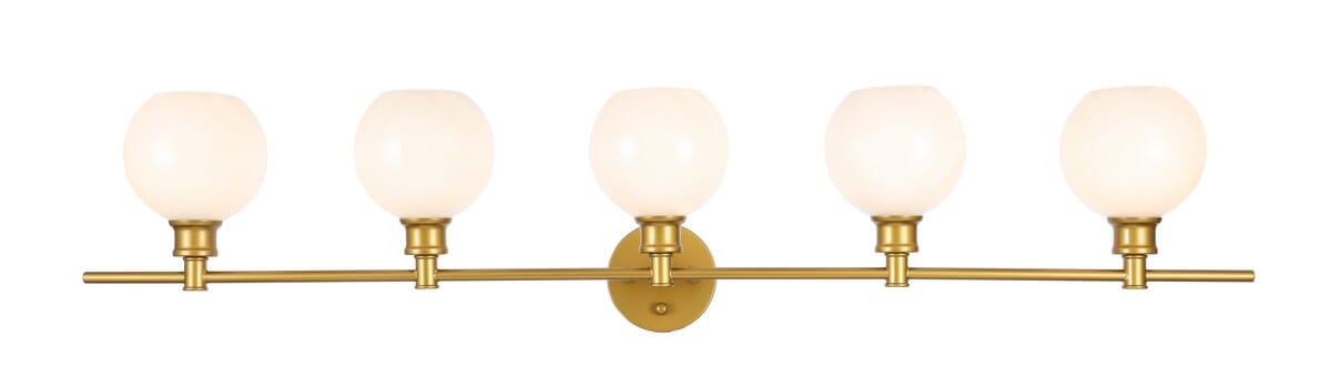 Collier 5-Light Wall Sconce in Brass