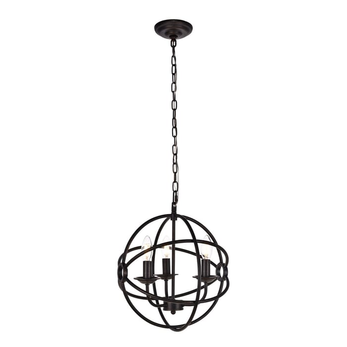 Octavia 3-Light Pendant in Dark Brown Octavia 3-Light Pendant in Dark Brown