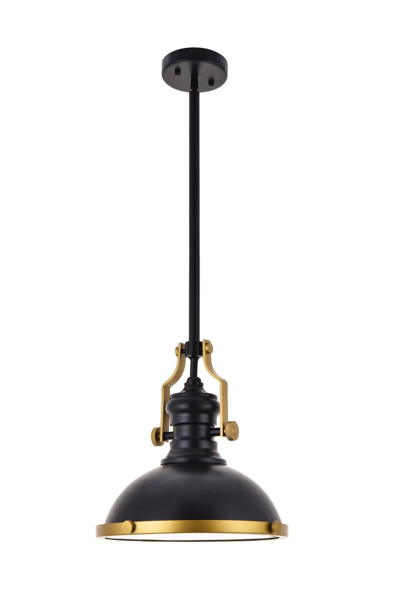 Eamon 1-Light Pendant in Matte black