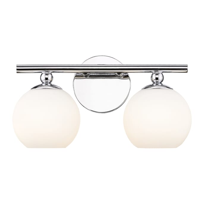 Neoma 2-Light Bathroom Vanity Light in Chrome Neoma 2-Light Bathroom Vanity Light in Chrome