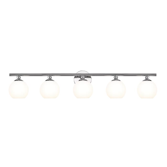 Neoma 5-Light Bathroom Vanity Light in Chrome Neoma 5-Light Bathroom Vanity Light in Chrome