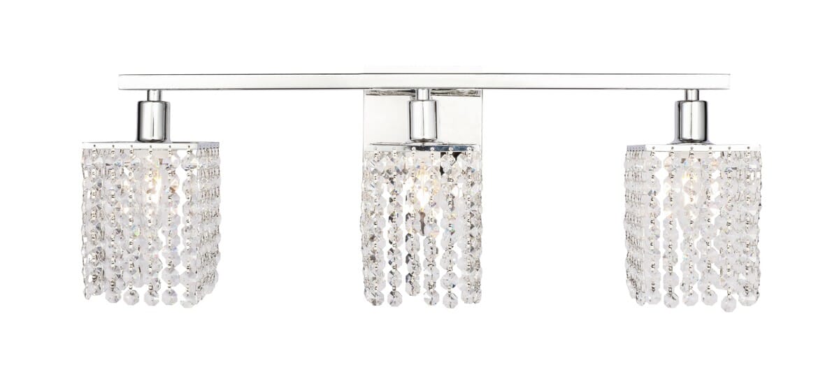 Phineas 3-Light Wall Sconce in Chrome