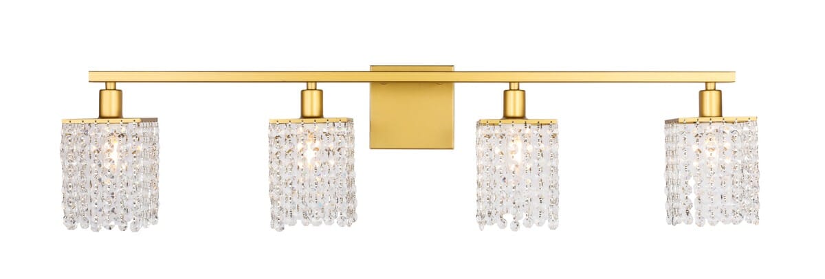 Phineas 4-Light Wall Sconce in Brass