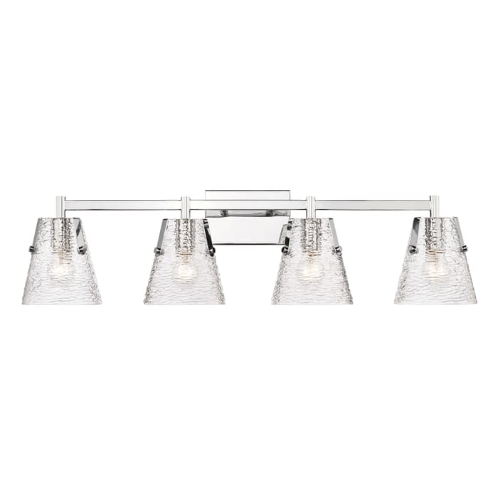 Analia 4-Light Bathroom Vanity Light in Chrome Analia 4-Light Bathroom Vanity Light in Chrome